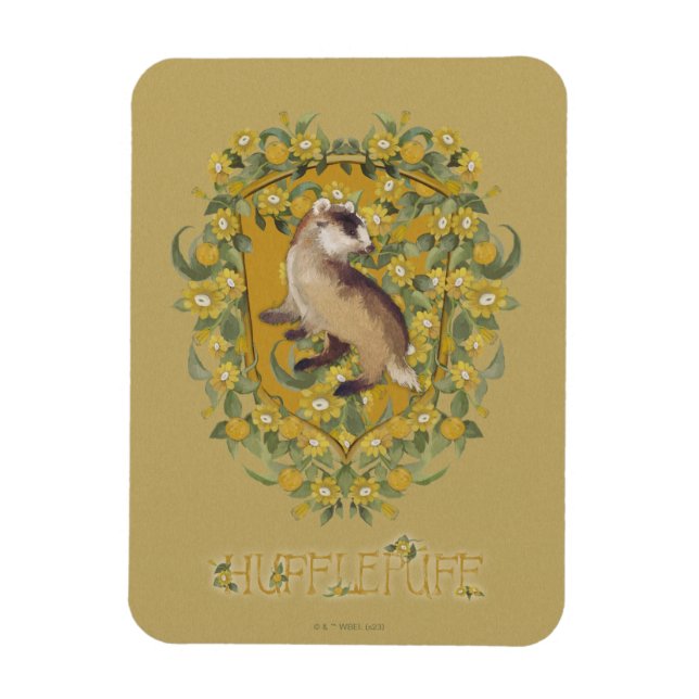 Íman HARRY POTTER™ | Brasão da HUFFLEPUFF™ (Vertical)