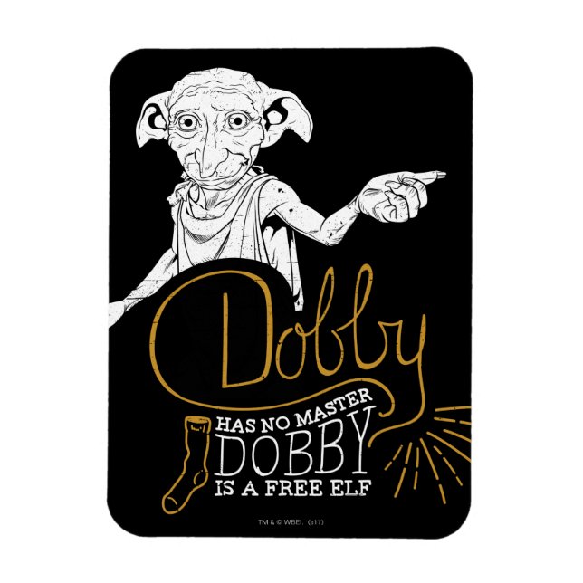Íman Harry Potter | Dobby Não Tem Dono (Vertical)