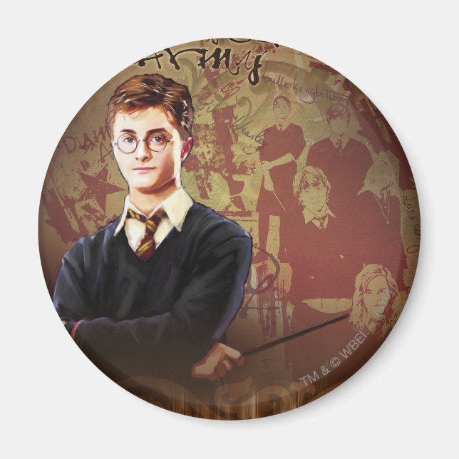 Íman HARRY POTTER E A ORDEM DA Colagem PHOENIX™ (Frente)