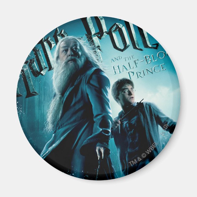 Íman Harry Potter e Dumbledore em rochas 1 (Frente)