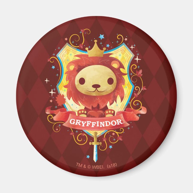 Íman Harry Potter | Encantador Brasão GRYFFINDOR™ (Frente)
