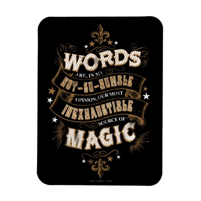 Íman Harry Potter Feitiço | Palavras São Nossa Fonte Ma (Vertical)
