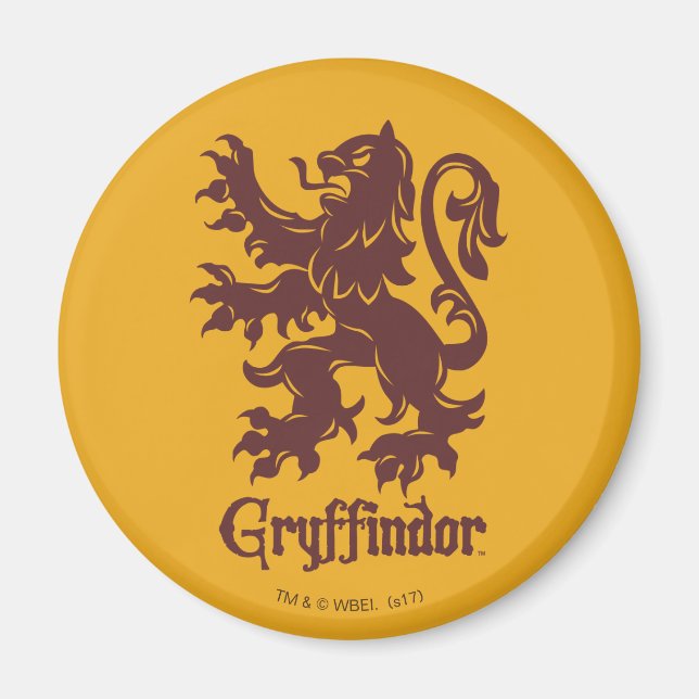 Íman Harry Potter | Leão Gráfico da Gryffindor (Frente)