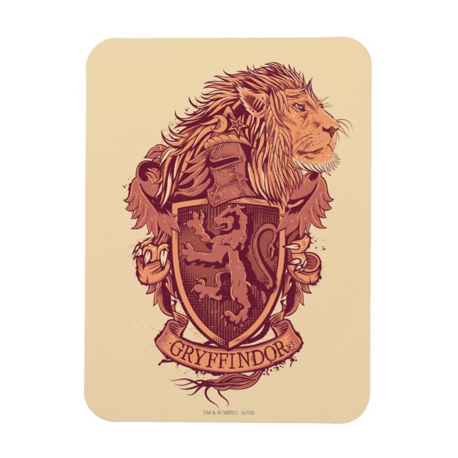 Íman Harry Potter | Paixão De Leão Gryffindor (Vertical)