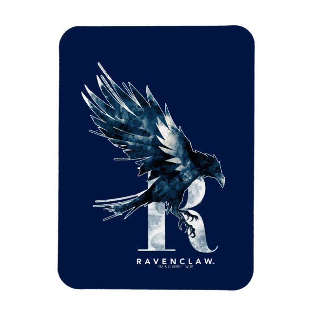Íman Harry Potter | RAVENCLAW™ Corvo em Aquarela (Vertical)