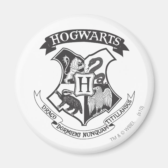 Íman Harry Potter | Retro Hogwarts Crest (Frente)