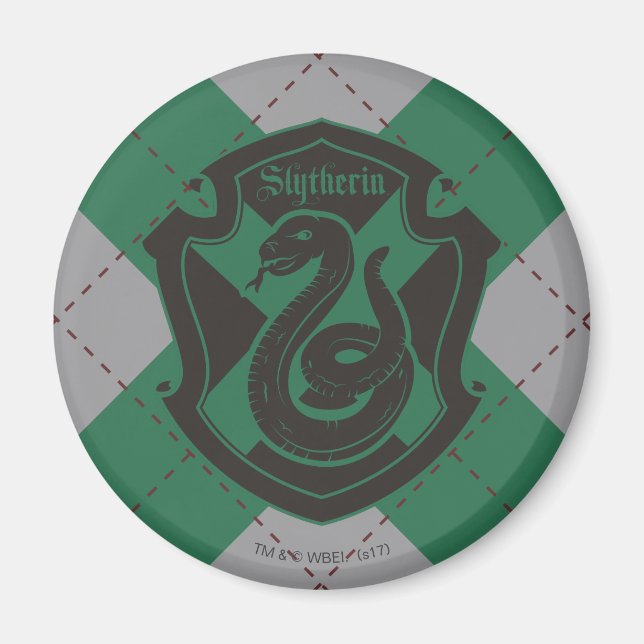 Íman Harry Potter | Slytherin House Pride Crest (Frente)