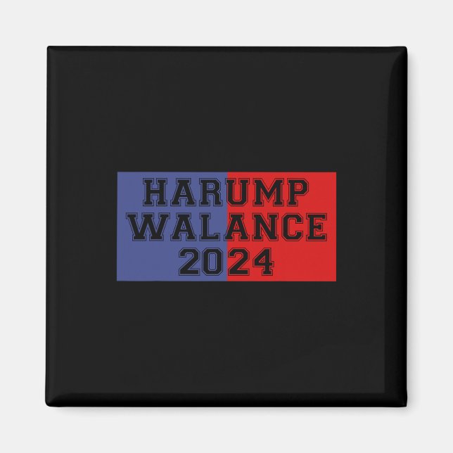 Íman Harump Walance 2024 Shirt Harris Trump Wheimer Van (Frente)