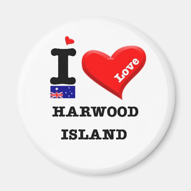 Íman HARWOOD ISLAND - I Love (Frente)