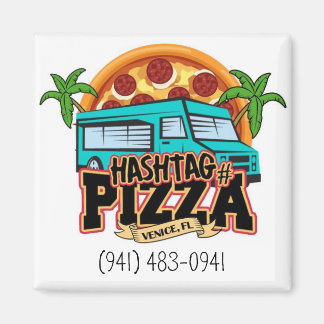 Íman Hashtag Pizza Ordering Magnet