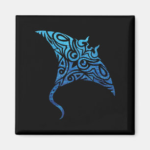 Íman Havaiano Manta Ray Tribal Polynésia Tatuagem Pacif