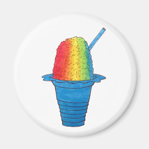 Íman Havaiano Rainbow Shave Ice Frozen Dessert Hawaii