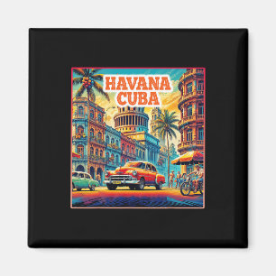 Íman Havana Cuba Camisa Turística de Viagem da Família