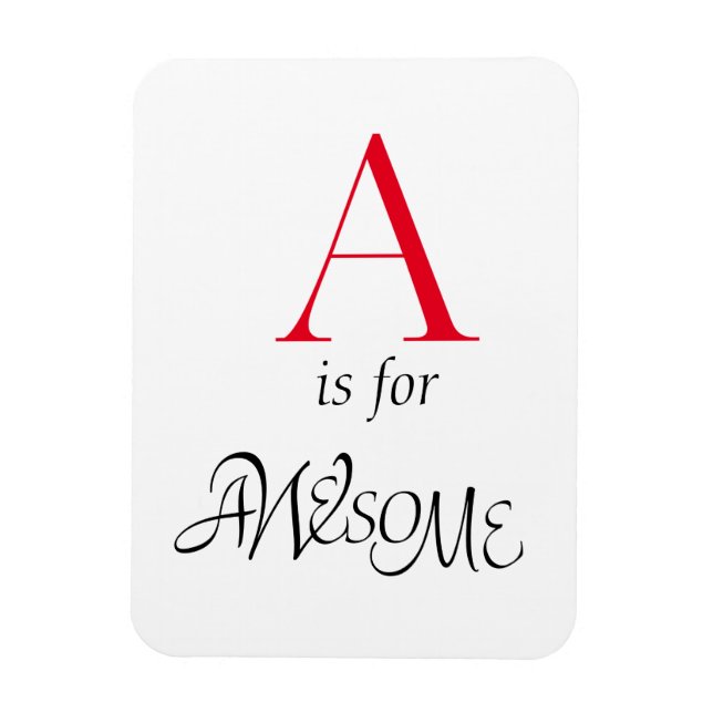 Íman Havander Alphabet - Letra A Flexível Magnet (Vertical)