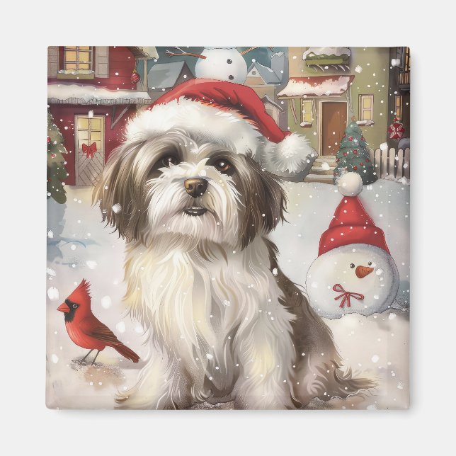 Íman Havanese Winter Wonderland Christmas Joy (Frente)