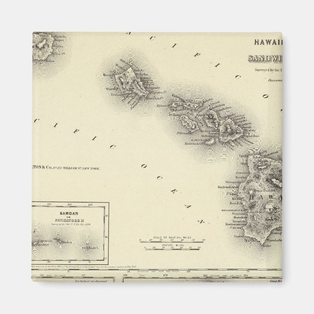 Íman Hawaiai Group ou Ilhas Sandwich (Frente)