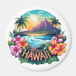 Íman Hawaii Aloha, Montanhas Tropicais de Praia Viagem