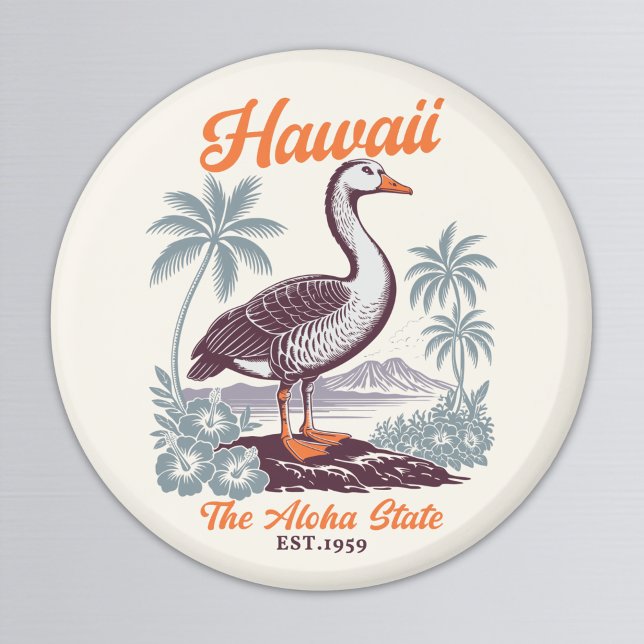 Íman Hawaii Aloha State Goose Graphic  (Criador carregado)