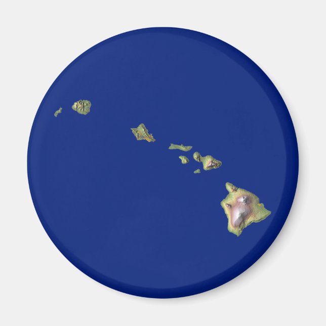 Íman Hawaii Map Magnet (Frente)