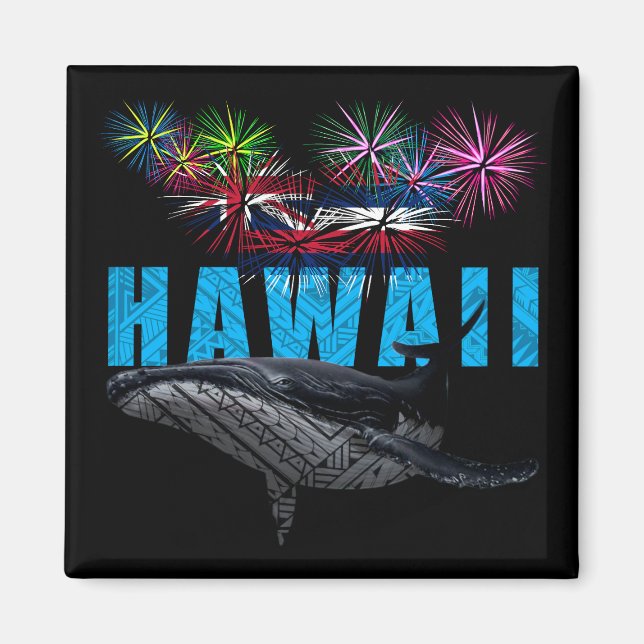 ÍMAN HAWAII NYE POLYNESIAN TRIBAL HUMPBACK FIREWORKS (Frente)