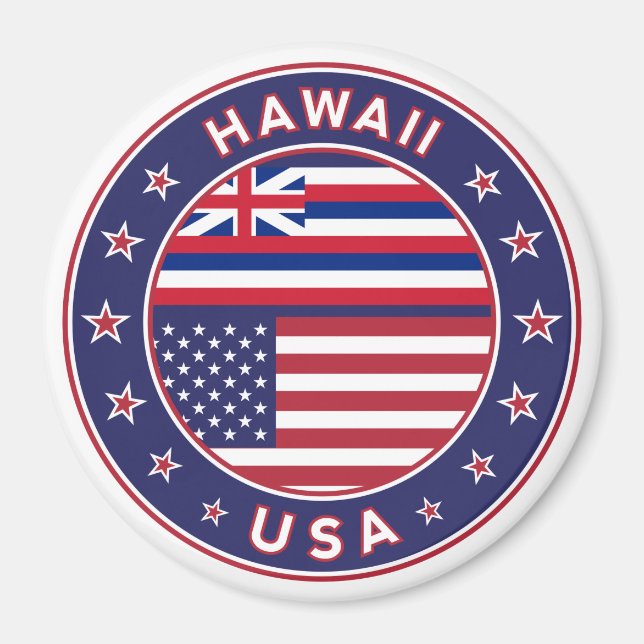 Íman Hawaii sticker, Hawaii, EUA (Frente)