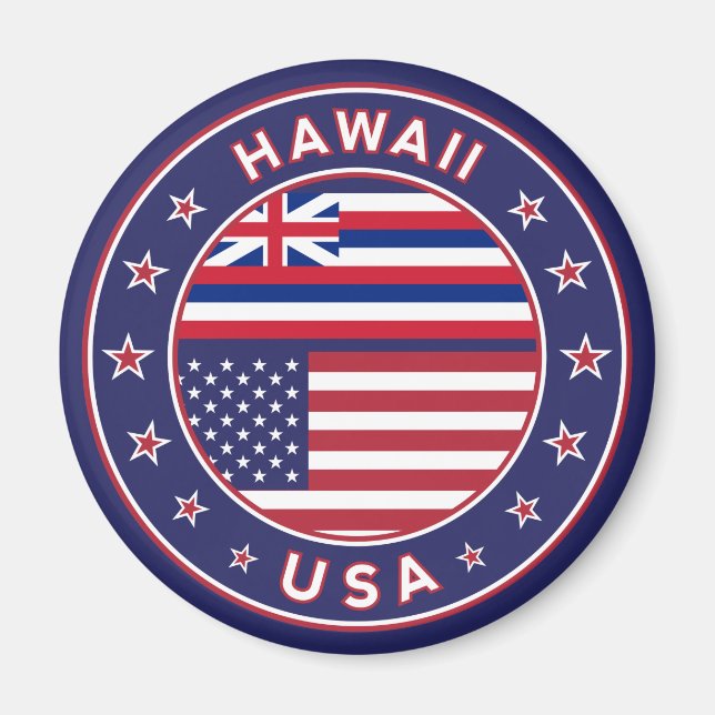 Íman Hawaii sticker, Hawaii, EUA (Frente)