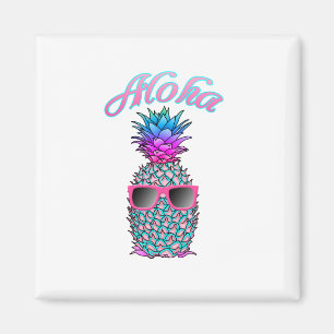 Íman Hawaiian colorido do abacaxi Aloha