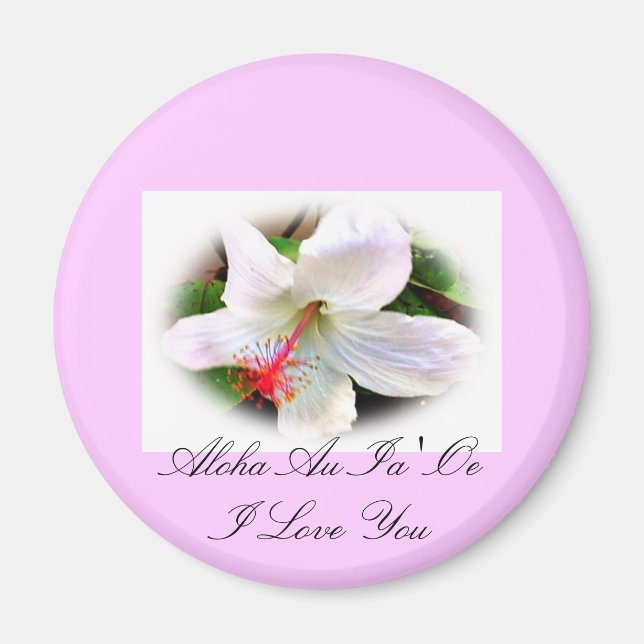 Íman Hawaiian Hibiscus Magnet (Frente)