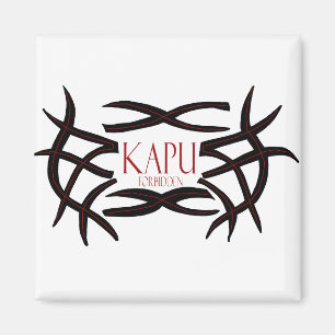 Íman (Hawaiian que diz) ímã proibido Kapu