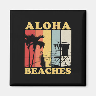 Íman Hawaiian Retro anos 80 Style Aloha Beaches Surf Va