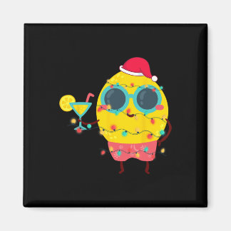 Íman Hawaiian Summer Tropical Xmas Lemon Funny Christma