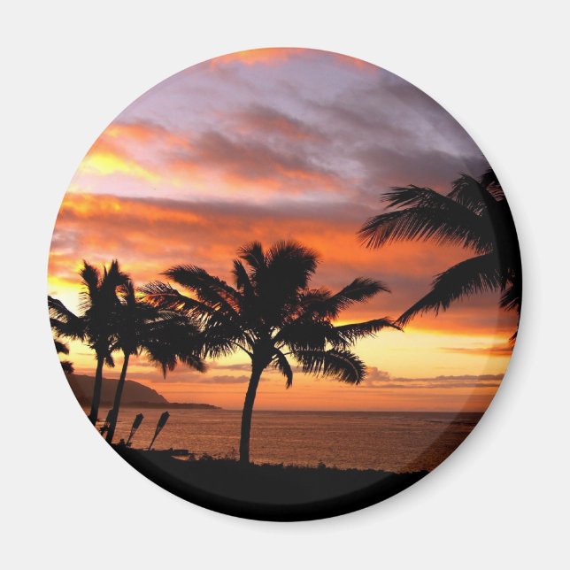Íman Hawaiian Sunset Magnet (Frente)