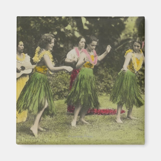 Íman HawaiiHula Dancers em ColorHavaí (Frente)