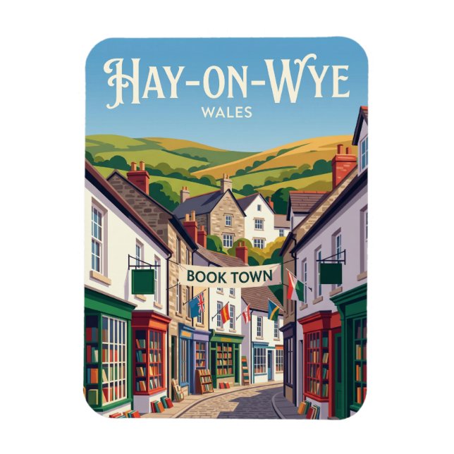 Íman Hay-on-Wye País de Gales (Vertical)