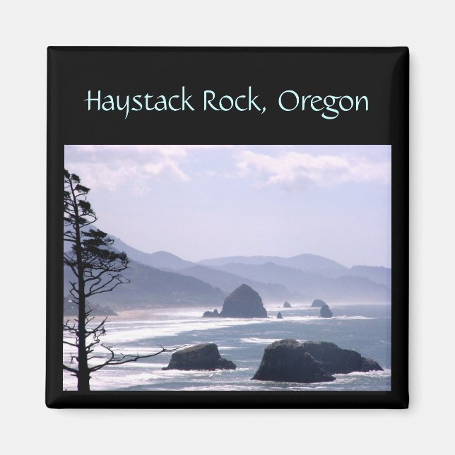 Íman Haystack Rock Oregon Coast Magnet (Frente)