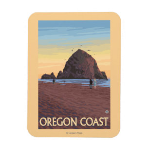 Íman Haystack Rock Viagens vintage