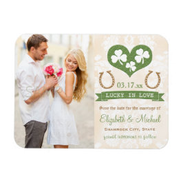 Íman Heart and Shamrock Lucky Horsfere Salve a Data