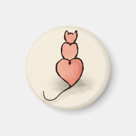 Íman Heart Cat