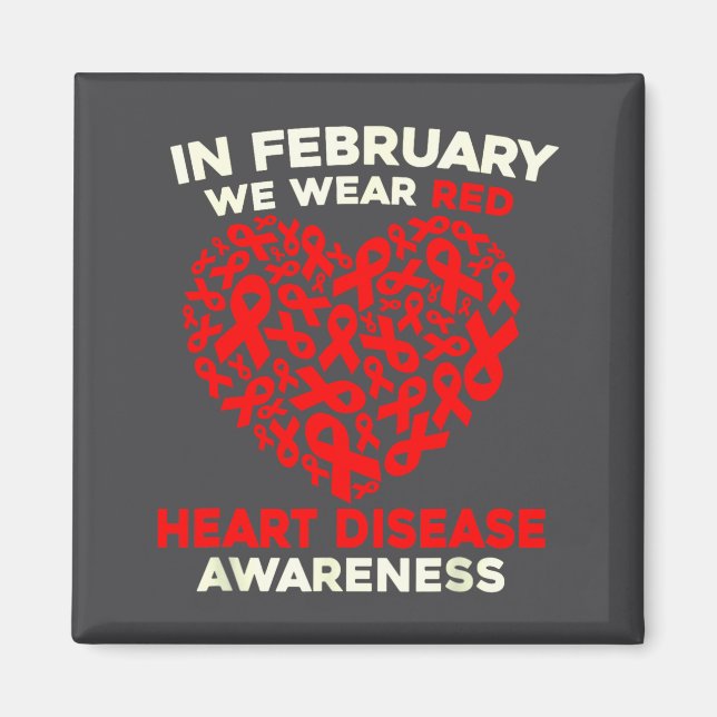 Íman Heart Disease Awareness Go Red In February Health  (Frente)