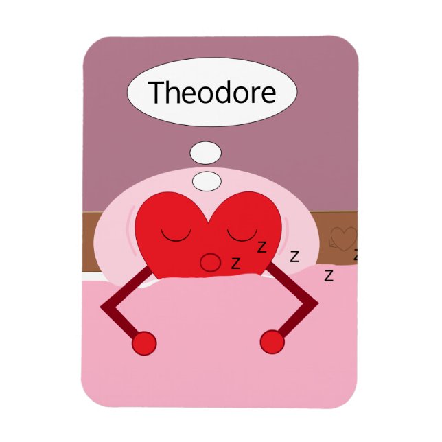 Íman Heart Dreams Pink and Purple (Vertical)