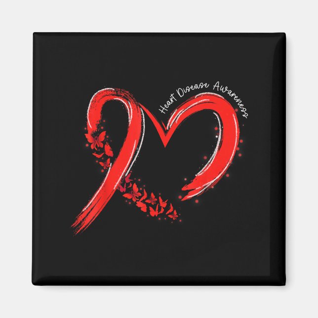 Íman Heart Health Heart Disease Awareness Chd Mens Wome (Frente)