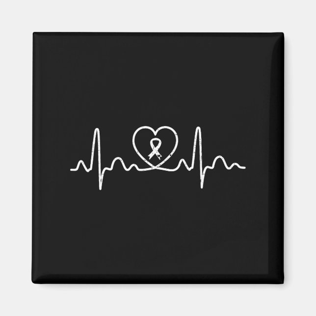 Íman Heart Health Heart Disease Awareness Heartbeat Chd (Frente)