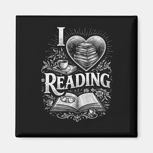 Íman Heart of a Book Lover (Frente)