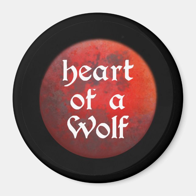 Íman Heart of a Wolf Magnet (Frente)