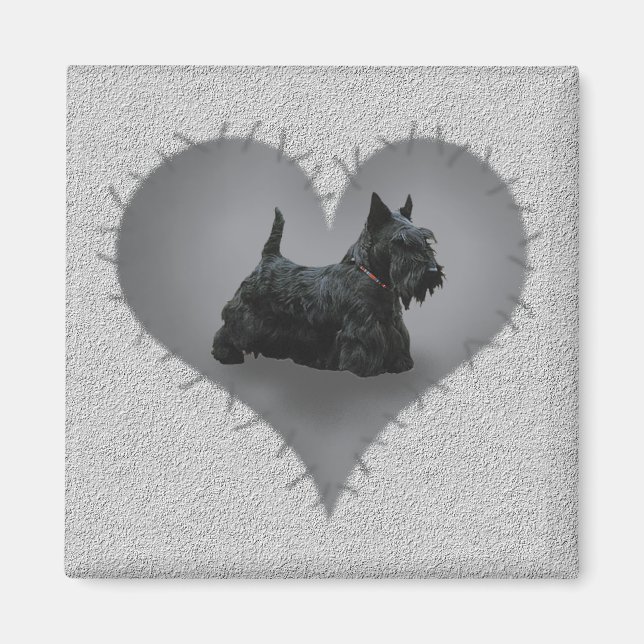 Íman Heart Scottie (Frente)