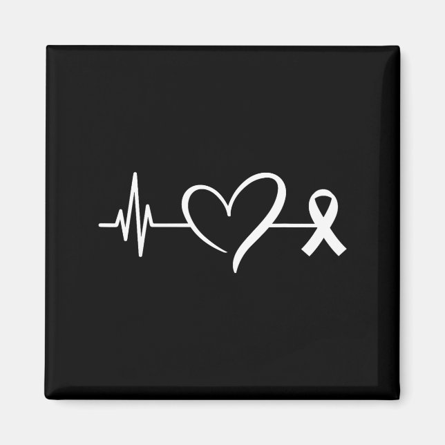 Íman Heart Warrior Heartbeat American Heart Disease Awa (Frente)