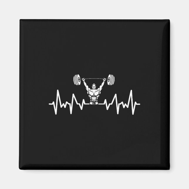 Íman Heartbeat Barbell Bodybuilding Gym W (Frente)