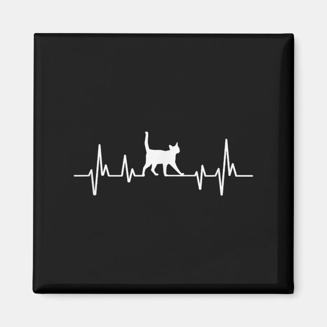 Íman Heartbeat Cat  (Frente)