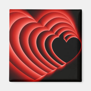 Íman HeartZoomRed