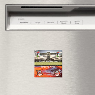 Íman Heaven Or Hell Clean or Dirty Dishwasher Magnet 2